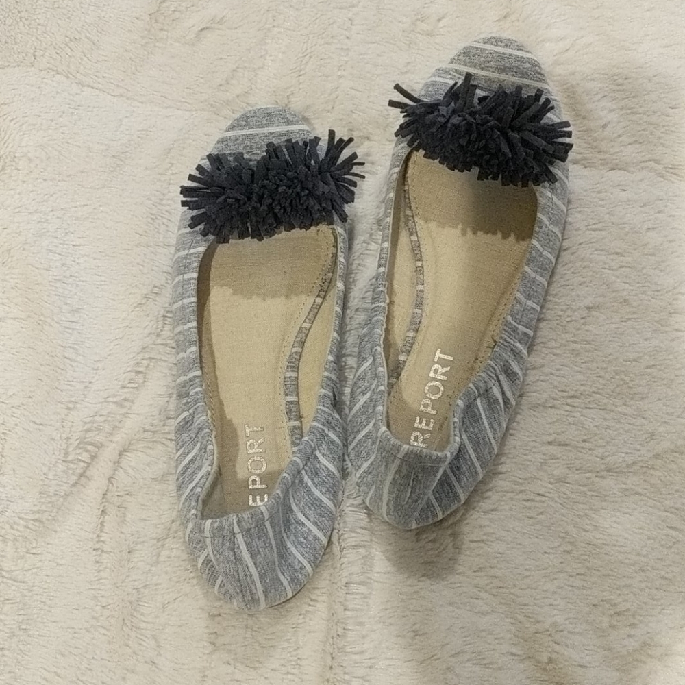 Report peep toe flats